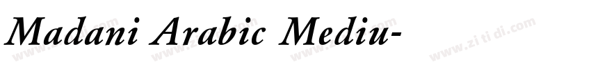 Madani Arabic Mediu字体转换